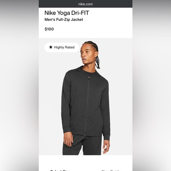 Nike Yoga Dri-FIT
Men's Full-Zip - Picture 1 of 4